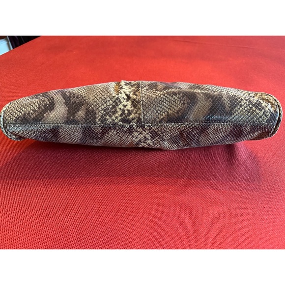 Perlina Python Embossed Leather Shoulder Purse - Picture 7 of 14